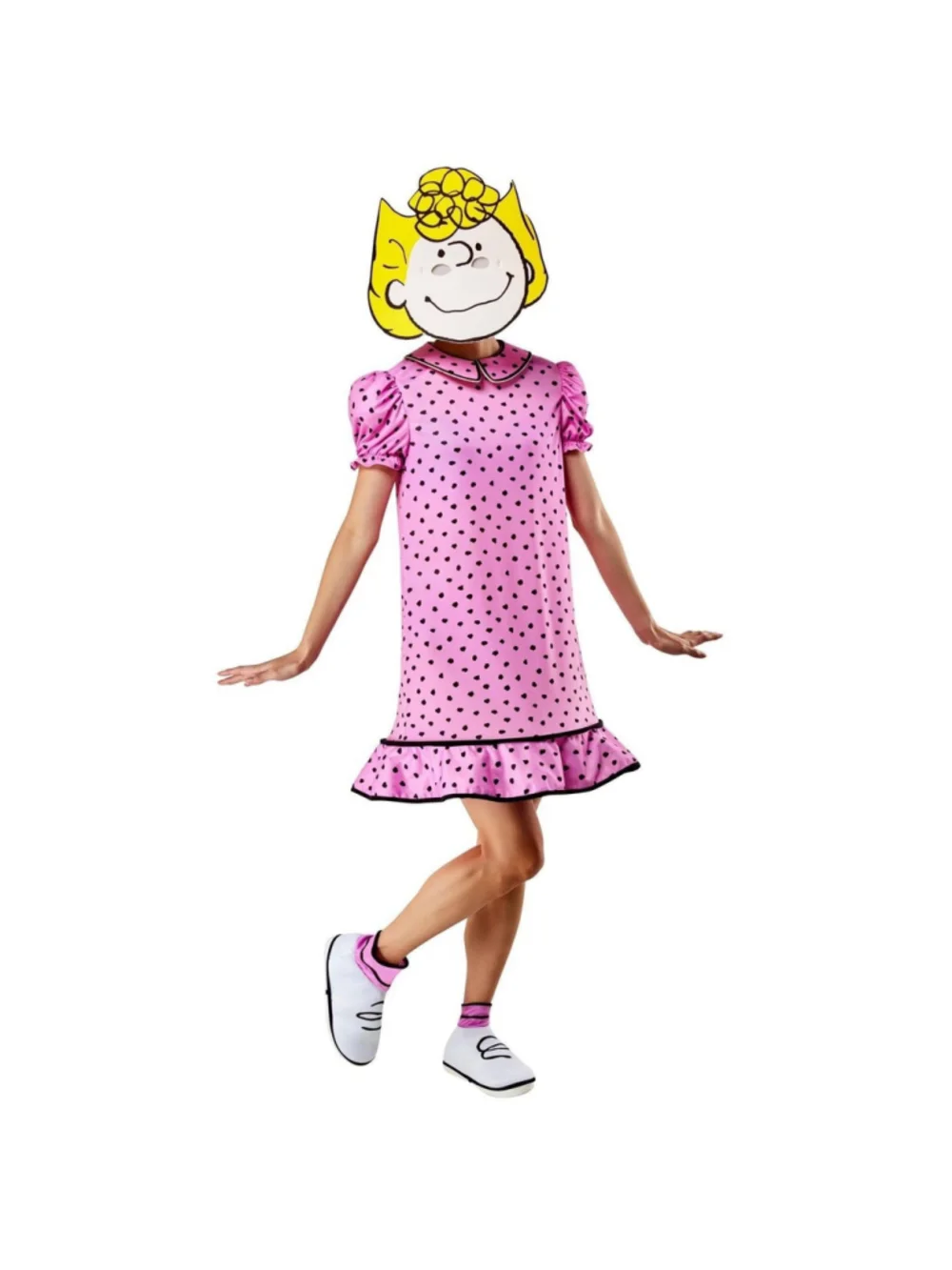 NEW Peanuts Sally Brown Adult Costume Dress with Mask